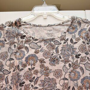 Pure Jill Scoop Neck Elliptical Tee, size Small, 100% cotton